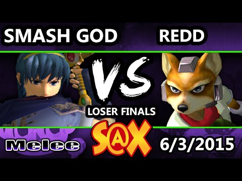 S@X - VGz | Smash God (Marth) vs VGBC | Redd (Fox, Falco) SSBM Losers Finals - Smash Melee