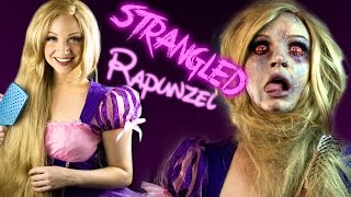 STRANGLED RAPUNZEL Makeup Tutorial - Glam & Gore Disney Princess