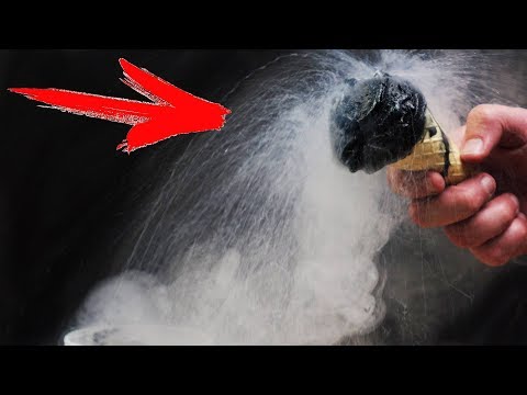 DIY HOW TO MAKE BLACK ICE CREAM IN 1 MINUTE USING LIQUID NITROGEN Video
