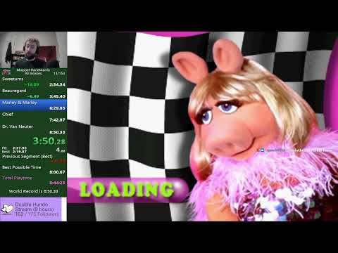 [PB] Muppet RaceMania Speedrun - All Bosses (8:48.15)