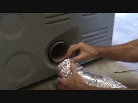 How to install a dryer vent flexible pipe