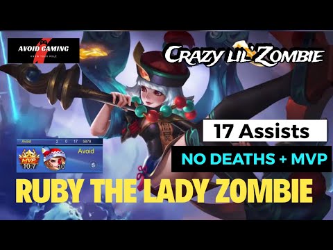 Ruby the Lady Zombie | How to play with NO DEATHS + MVP | Mobile Legends Bang Bang