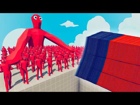 200x FIRE ZOMBIE + 1x GIANT vs EVERY GOD - Totally Accurate Battle Simulator TABS