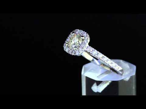 BAJ-112 1.20 TCW Round Brilliant Cut Diamond Halo Engagement Ring