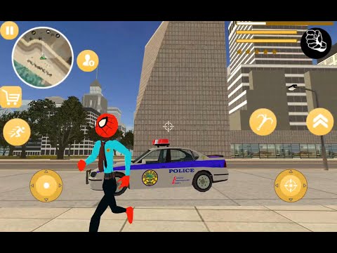 The US Police Are Run By Spider Stickman Rope Hero