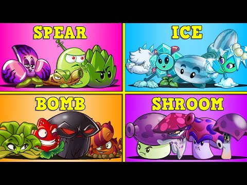 Random 15 Team Plants & Mint Level 1 - Who Will Win? - PvZ 2 Team Plant vs Team Plant