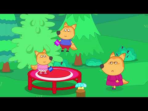 Fox Family Adventures vs Volcano Eruption. Making Easy DIY Science Experiment Cartoon for kids #1727