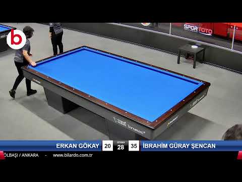 ERKAN GÖKAY & İBRAHİM GÜRAY ŞENCAN Bilardo Maçı - 2022 ERKEKLER 1.ETAP-12.TUR