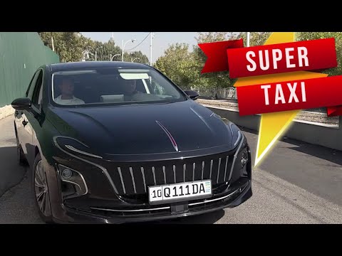 Part of a video titled FULL REVIEW HONGQI EQM 5 ! HOW MUCH DOES EV TAXI BRIGNS ...