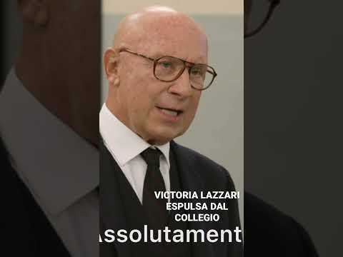 ESPULSIONE DI VICTORIA LAZZARI