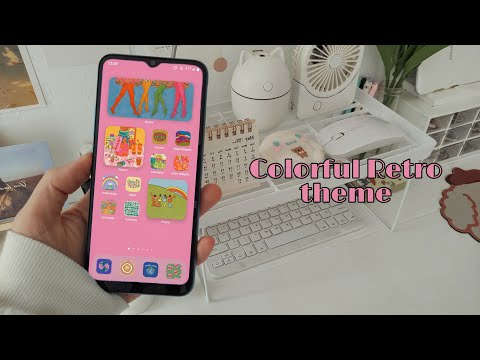 Colorful retro theme (Realme c11 2021) Making my android phone aesthetic