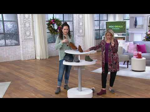 Earth Origins Leather Perforated Ankle Boots - Avani Buxton on QVC