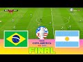 BRAZIL vs ARGENTINA - Final Copa America 2024 | Full Match All Goals | Football Match