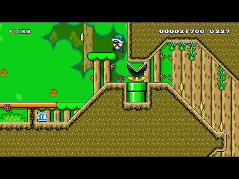 Super Mario Maker 2 🔧 Seesaw Swamp 🔧 by Kladz