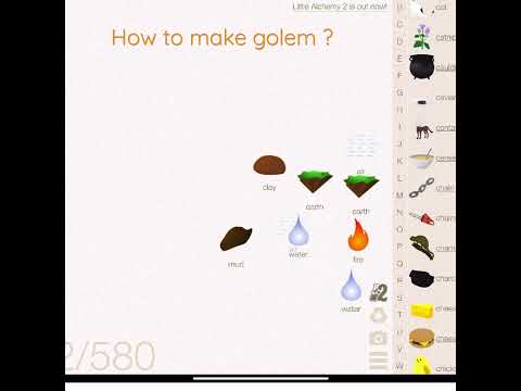 Little Alchemy -How to make golem ?
