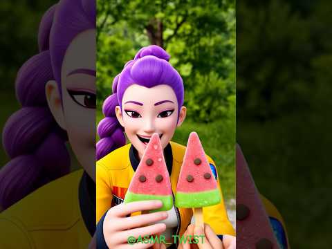 BIG Lollipop for Rumi and Zoey 🍭🍉