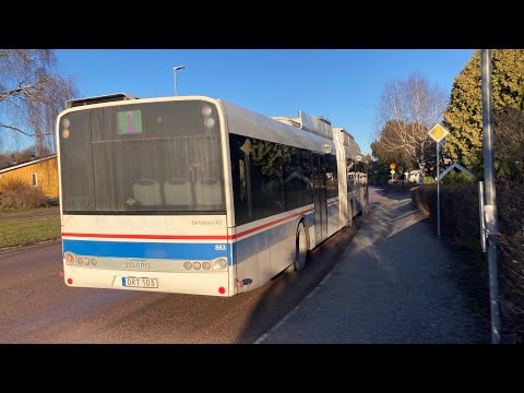 Bus ride linje 2 från Vinggatan till Illervägen