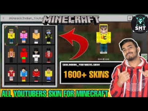 Unbelievable! ALL YouTuber Skins in MC PE!