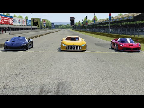 Mercedes-Benz AMG Vision GT vs Ferrari LaFerrari vs McLaren P1 at Monza Full Course