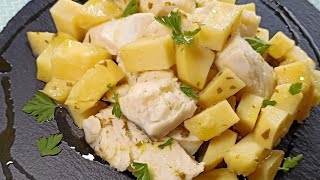 Baccalà in bianco con patate! Una bontà semplice e gustosa!!