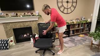 Ergonomic Office Chair, Mesh Computer Desk Chairs with Adjustable Lumbar Support, 3D Armrests