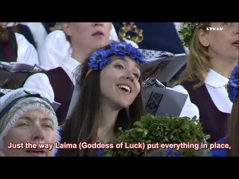 Latvian Song Festival 2018 - "Lec, saulīte!" (English Translation/Subtitles/ENG SUB)