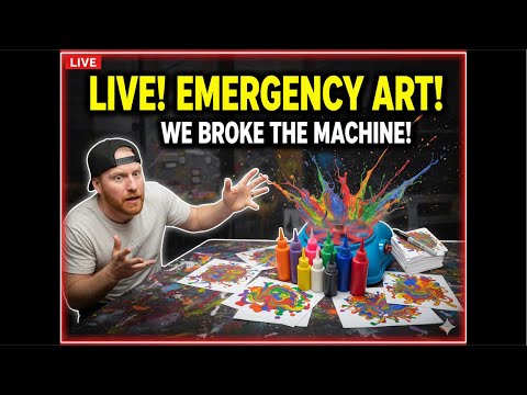 Spin Art For Fans #live #livestream #spinart