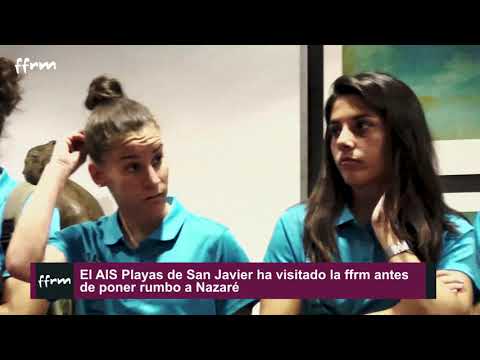 Visita del AIS Playas de San Javier a la FFRM antes de partir hacia la Eurowinners Cup