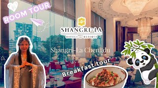 Shangri-La Chengdu Hotel Room and Breakfast Tour