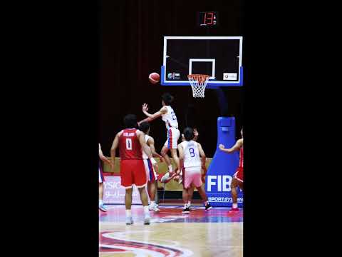 Marc Daniel Burgos 🇵🇭 threw his own block party with 4 swats vs. Indonesia ⛔ #U18AsiaCup
