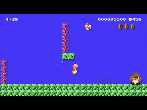 world -1 remix Puzzle 3 solution by s.nickid - Super Mario Maker - No Commentary 1AD