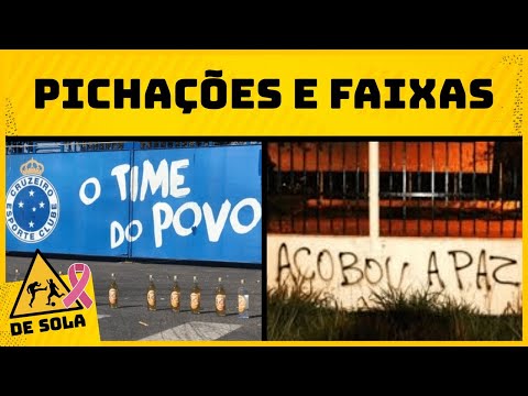IRONIA E REVOLTA! AS MELHORES PICHAÇÕES E FAIXAS DE PROTESTO DE TORCIDA ORGANIZADA