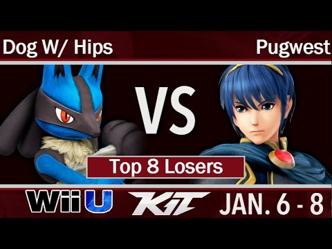 KIT17  - Dog W/ Hips (Lucario) vs Pugwest (Marth) Top 8 Losers - Smash 4