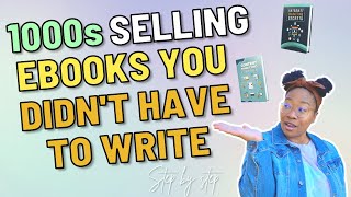 How To Sell PLR eBooks - Make $3000+ Per Month Selling eBooks You Didn’t Write (100% Profit)