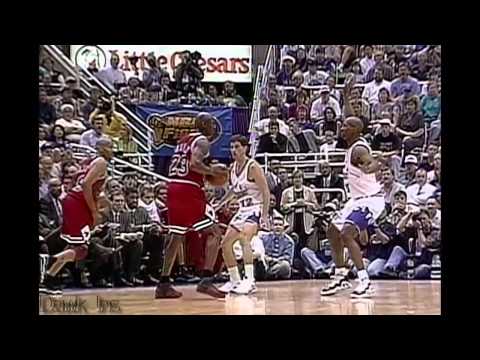 Michael Jordan Full Highlights 1997 Finals G5 at Jazz   Flu Game, 38 Pts, literally Sick  www videor