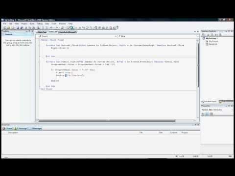 Net Progressbar Tutorial W Timer