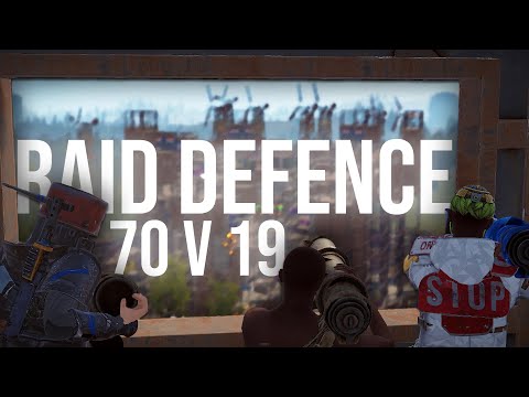 RUST | INSANE 9 TEAMS MERGE RAID DEFENCE / 3000 ROCKETS / VITAL ganK DOMINATION