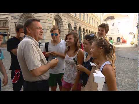 24UR - Župan Ljubljane Zoran Janković v angleščini nagovarja turiste