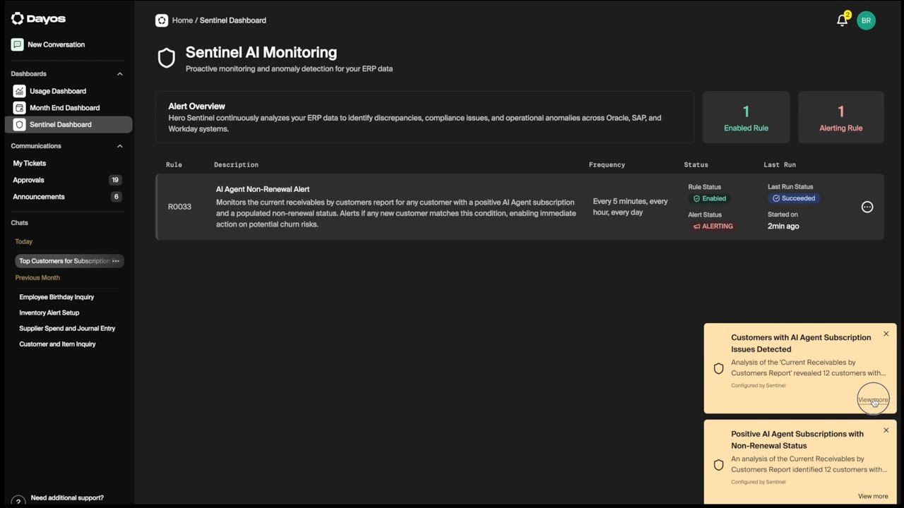 Dayos Hero AI - Sentinel Release
