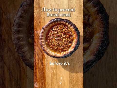 How to prevent a burnt edge on your pies #baking