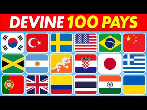 Devine le PAYS par son DRAPEAU 🚩🤔 | Facile, Moyen, Difficile, Impossible