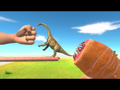Feeding Giant Bugs With Dinosaurs - Animal Revolt Battle Simulator