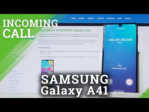 Samsung Galaxy A41 - Incoming Call Presentation