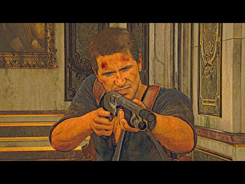 Uncharted 4 Remastered — Epic Gun Combat + Melee Gameplay | PS5