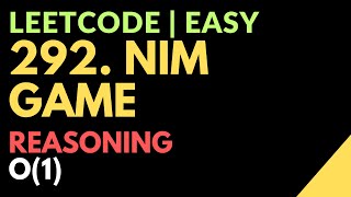 YouTube video 'Leetcode || Easy | 292. Nim Game | Time: O(1) | Javascript'