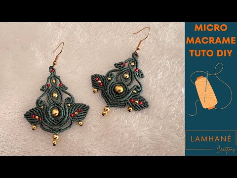 Tutorial: Micro-Macramé Earrings “Noéline”
