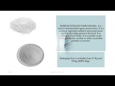 Sodium Nitrate Food Grade