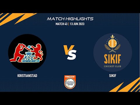 Match 43 - KRS vs SIK | Highlights | FanCode ECS Sweden | 12 June 2023 | ECS23.458