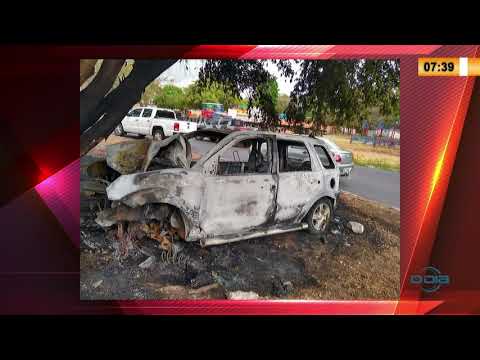 TreÌ‚s homens roubam carro para fazer assaltos e o veiÌculo pega fogo apoÌs acidente 28 09 2020