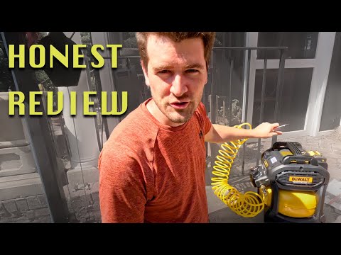 Dewalt battery powered air compressor review